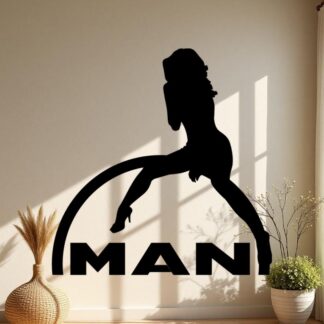 Sticker Autocollant Man Pinup camion K87291