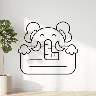 sticker autocollant Animaux éléphant 6 KIBLU