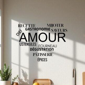 sticker autocollant cuisine restaurant citation 1 KJ5NN