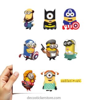 Gommettes planche 10x15cm minions KLEYL