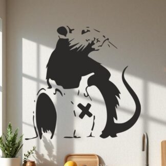Sticker Autocollant     Rat Bidon Toxique street art L87296
