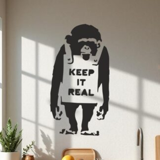 Sticker Autocollant     Singe Keep It Real street art L87311