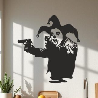 Sticker Autocollant Clown Pistolets street art L87330