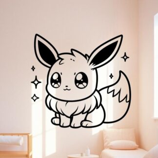 sticker autocollant Pokemon manga evoli 3 LN9BT