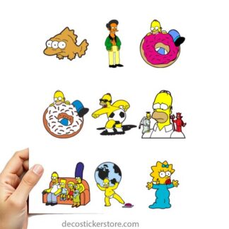 Gommettes planche 10x15cm Simpson M08JP