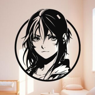 Sticker Autocollant fille manga  M127