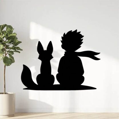 Sticker autocollant Renard et petit prince décoration decostickerstore - M2CVKB