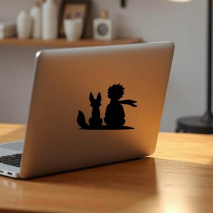 Sticker autocollant Renard et petit prince décoration decostickerstore - M2CVKB