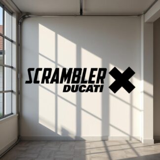 Sticker Autocollant  Ducati Scrambler moto M87290