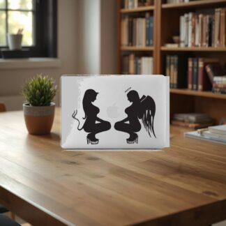 Sticker Autocollant ange et démon macbook  MB0921