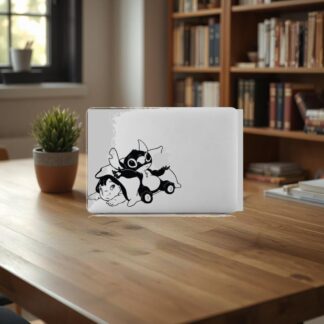 Sticker Autocollant baby lilo and stitch  macbook  MB0936