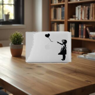 Sticker Autocollant banksy balloon girl macbook  MB0937