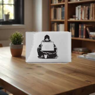 Sticker Autocollant banksy keep your coins macbook  MB0942