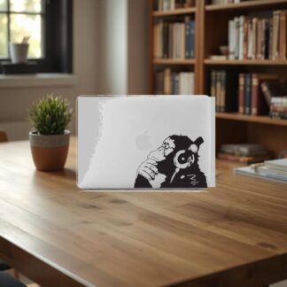 Sticker Autocollant banksy monkey  macbook  MB0943