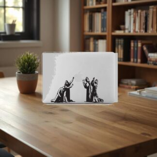 Sticker Autocollant banksy pray  macbook  MB0945