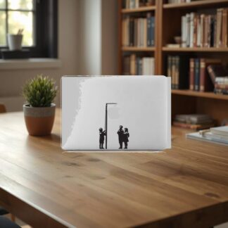 Sticker Autocollant banksy very little help macbook  MB0948