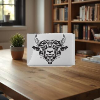 Sticker Autocollant yack noir macbook  MB0969