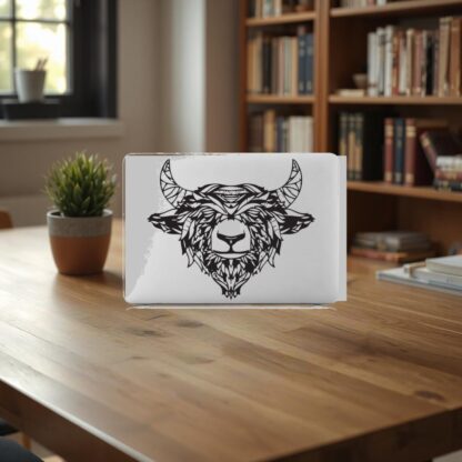 Sticker Autocollant yack noir macbook  MB0969