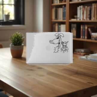 Sticker Autocollant chien macbook  MB0994