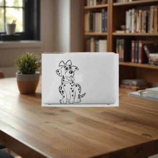 Sticker Autocollant chien dalmatien macbook  MB1018