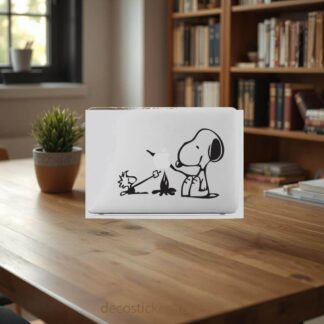 Sticker Autocollant snoopy macbook  MB1241