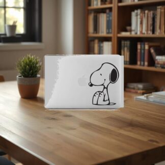 Sticker Autocollant snoopy macbook  MB1245