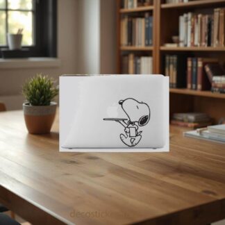 Sticker Autocollant snoopy macbook  MB1250