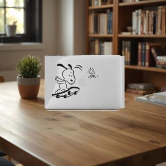 Sticker Autocollant snoopy macbook  MB1251