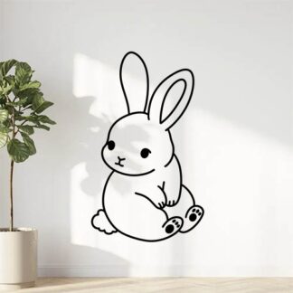 sticker autocollant animaux lapin 6 MBRDI
