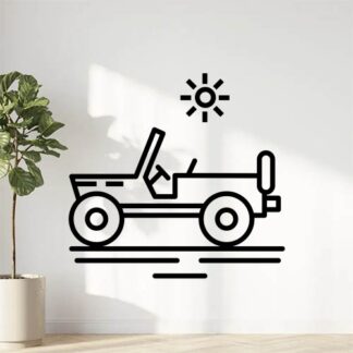 sticker autocollant Jeep silhouette 6 MC2BC