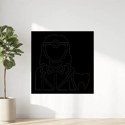 Sticker Autocollant dentiste medical metier  ME1643