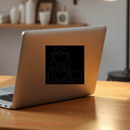 Sticker Autocollant dentiste medical metier  ME1643