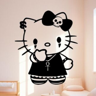 Sticker Autocollant hello-kitty gothique halloween manga  MG0422