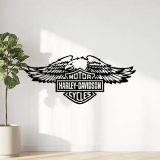 Sticker Autocollant aigle harley-davidson moto  MH12