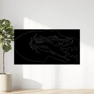 Sticker Autocollant crocodile caiman animaux  MH14