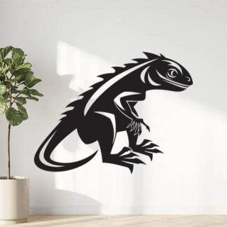 Sticker Autocollant iguane dinosaure reptile animaux  MH21