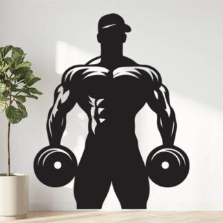 sticker autocollant musculation bodybuilder sport 5 MJ8OR