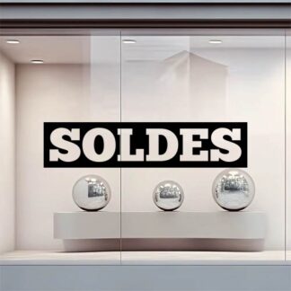 sticker autocollant Solde vitrine 8 MRY13
