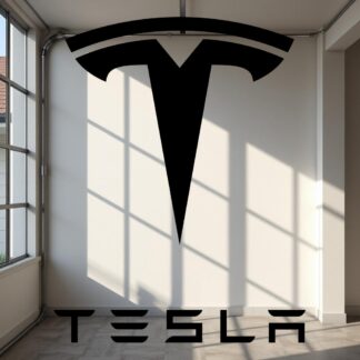 Sticker Autocollant tesla motors voiture auto  MT125