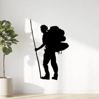 Sticker Autocollant alpiniste montagne  MT2112