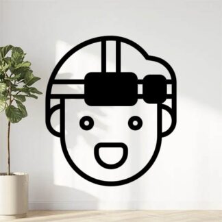 Sticker Autocollant lampe frontale montagne  MT2122