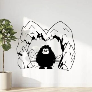 Sticker Autocollant yeti animal bigfoot montagne  MY2123