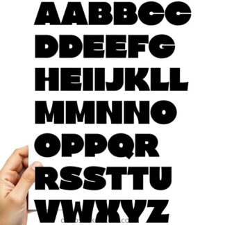 40 gommettes adhésives lettrage N14WW