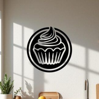 Sticker Autocollant cup cake gateau nourriture NF18729