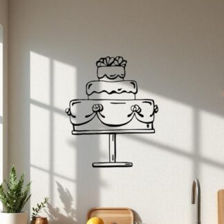 Sticker Autocollant gateau mariage nourriture NF18739