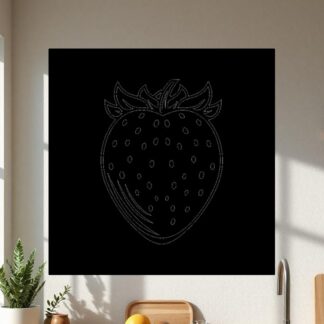 Sticker Autocollant fraise fruit nourriture NFFL18742