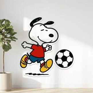 Autocollant Snoopy footballeur décoration decostickerstore - NGV109