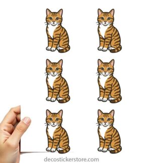 Planche Gommettes 10x15cm chat NLLUU