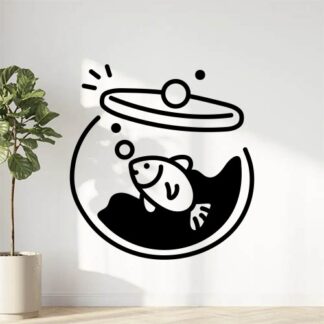 sticker autocollant animaux poisson NU5PN