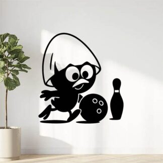 Sticker autocollant calimero au booling décoration decostickerstore - T2LSJZ